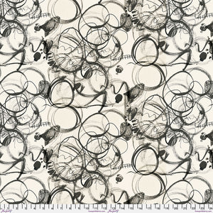 *NEW* Ravel Fabric - Scribble-Charcoal