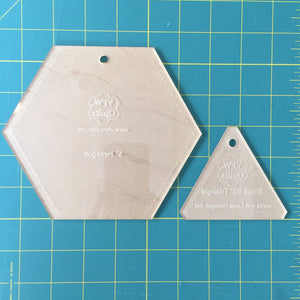 5" Hexagon Acrylic Template + Triangle set: VFW quilts