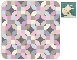 *NEW* Florid Blooms Quilt - Shadow Pastel Variation: Fabric Kit