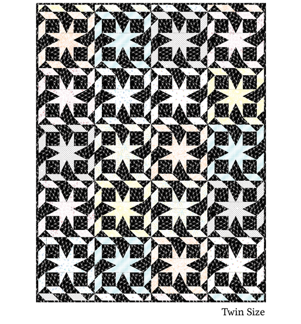 *NEW* Candy Stripe Star - night quilt kit