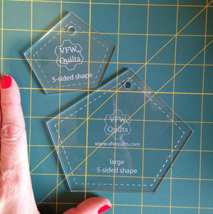 5 Sided Acrylic templates for Made Fabric