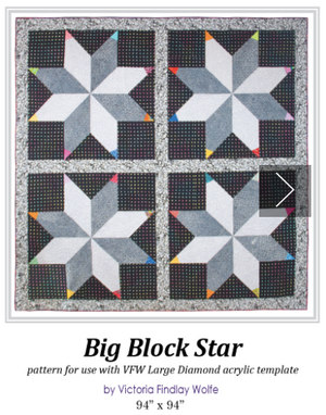 *BestSellers* Big Block Star: Pattern & Template