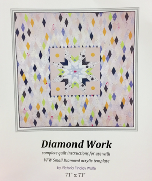 Diamond Work Quilt: Pattern & Template
