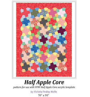 Half Apple Core Pattern and Template