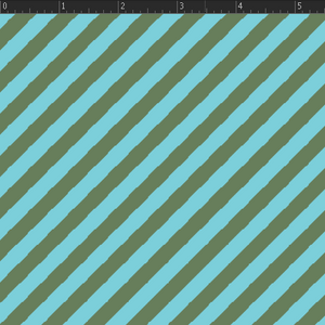 Proper Stripe - Aqua Fabric VF202-AQ3