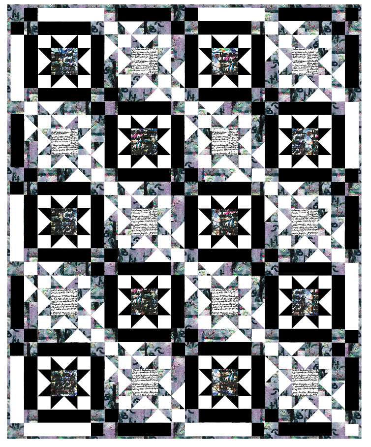*NEW* Edith Quilt Kit - black & white