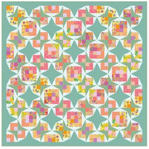 *NEW*Floris Lattice Quilt: Fabric Kit - Light version