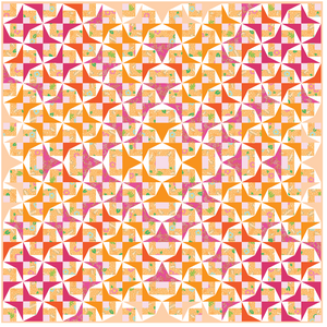 *NEW*Floris Ombre Quilt: Fabric Kit - Orange