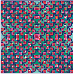 *NEW*Floris Ombre Quilt: Fabric Kit - Red