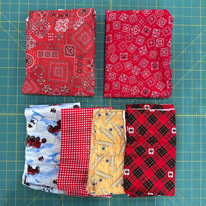 Bundle - International Harvester print fabrics