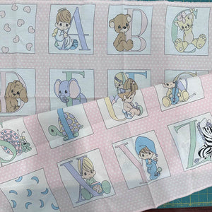 Alphabet printed panel