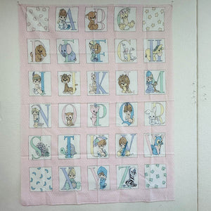 Alphabet printed panel
