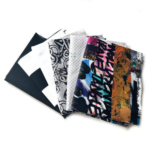 6pc long quarter bundle - black & white B