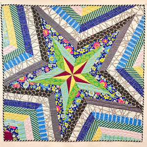 Blue Mini Star Storm Quilt