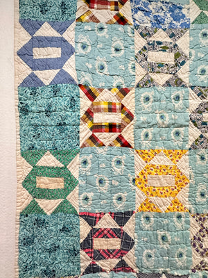 Blue cameo Vintage Quilt