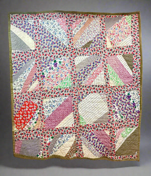 Vintage scrap squares quilt