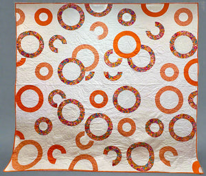 Orange Circles Quilt