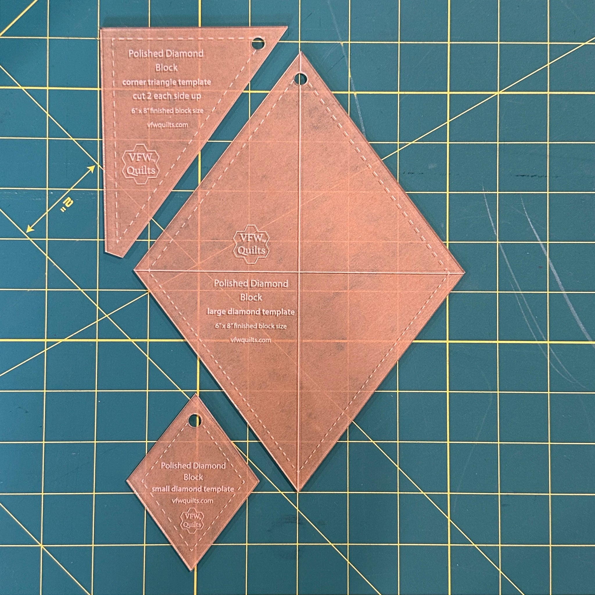 *BestSellers* Double Wedding Ring Template set Victoria Findlay Wolfe