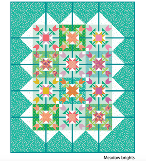*NEW* Mod Bouquet Quilt: Kit - Meadow brights