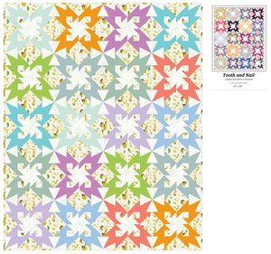*NEW* Tooth and Nail Quilt Kit - Beach color version