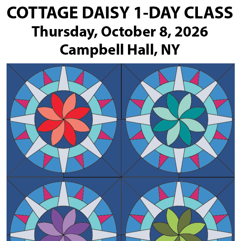Cottage Daisy quilt class - LOCAL Upstate NY