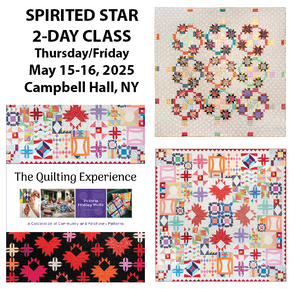 2-Day Spirited Star quilt class - LOCAL Upstate NY