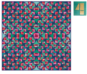 *NEW*Floris Ombre Quilt: Fabric Kit - Red