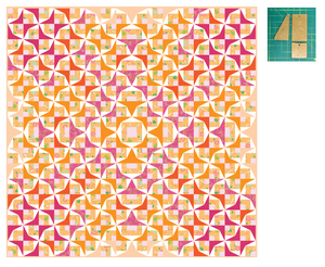 *NEW*Floris Ombre Quilt: Fabric Kit - Orange