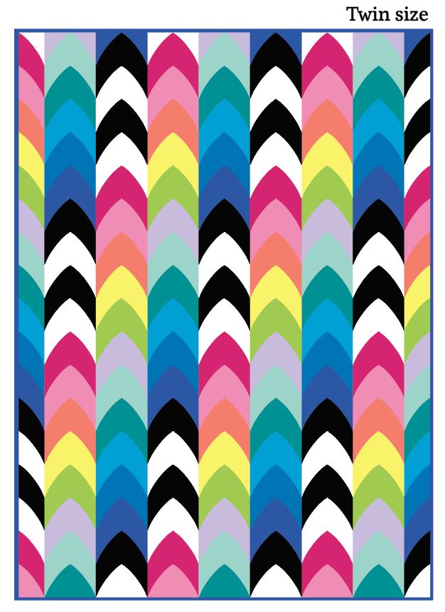 *NEW* Smooth Turns variation Quilt Kit - solids