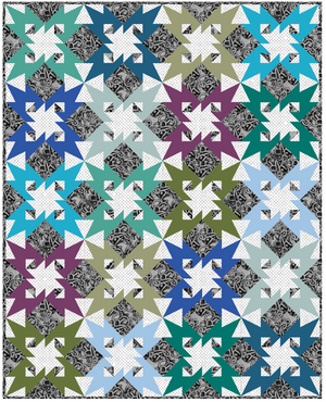 *NEW* Tooth and Nail Quilt Kit - Sapphire color version