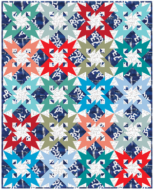 *NEW* Tooth and Nail Quilt Kit - Sea Glass color version