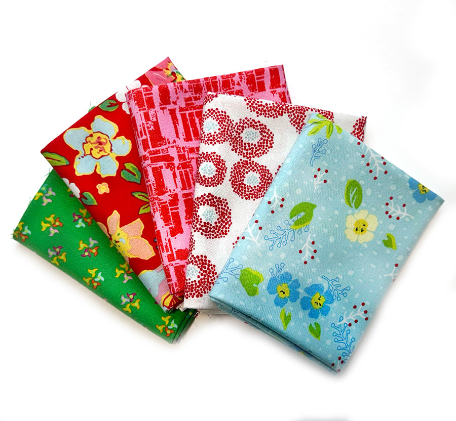 5pc Fat Quarter Bundle  B - prints