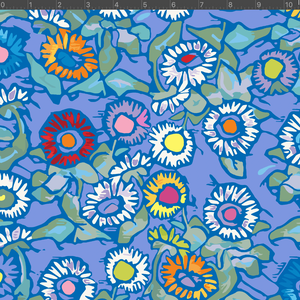 *NEW* Astrid Fabric - Buttonflowers Blue