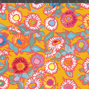 *NEW* Astrid Fabric - Buttonflowers Orange