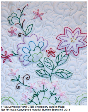 FREE Download Embroidery Floral