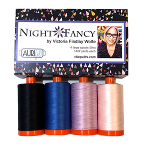 *NEW* 4 Pack Night Fancy - Large spools 50wt Aurifil Thread set