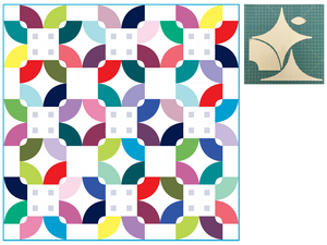*NEW* Florid Blooms 90" Quilt: Fabric Kit