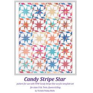 *NEW* Candy Stripe Star Pattern & Template Set