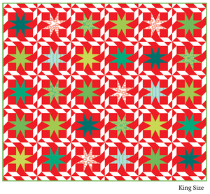 *NEW* Candy Stripe Star Red & Green Quilt Kit