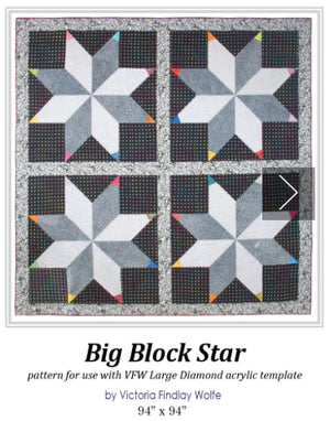 *NEW* Big Block Star Quilt: Root Fabric Kit