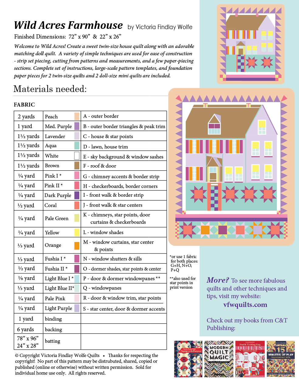 Bestsellers* Wild Acres Farmhouse Pattern - Victoria Findlay Wolfe Quilts bestsellers-wild-acres-farmhouse-pattern-victoria-findlay-wolfe-quilts