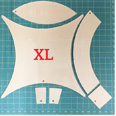 NEW XL Double Wedding Ring Template set Victoria Findlay