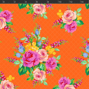 *NEW* Elise Floral - Orange Fabric