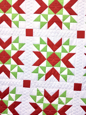 Wyoming Valley Winter Quilt: Red & Green Kit